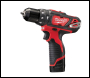 Milwaukee M12™ Sub Compact Percussion Drill - Model M12BPD-202C