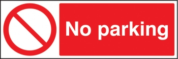 No Parking Sign - OSP3004 - 600 x 200mm