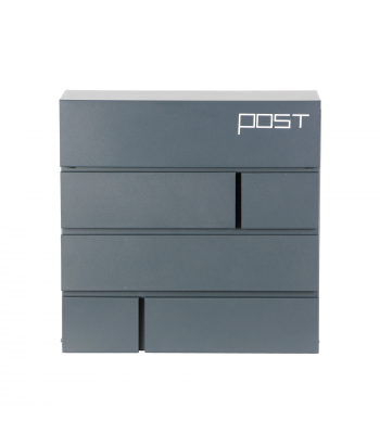 Phoenix Estilo Top Loading Letter Box MB0121KA in Graphite Grey with Key Lock