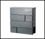 Phoenix Estilo Top Loading Letter Box MB0121KA in Graphite Grey with Key Lock