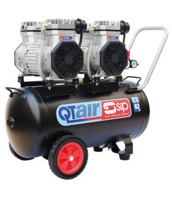 SIP QT AIR DD 3hp 50ltr Ultra Low Noise Oil-Free Direct Drive Compressor - Code 05493