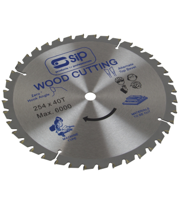 SIP 254mm x 25.4mm TCT 40T Circular Saw Blade - Code 06184