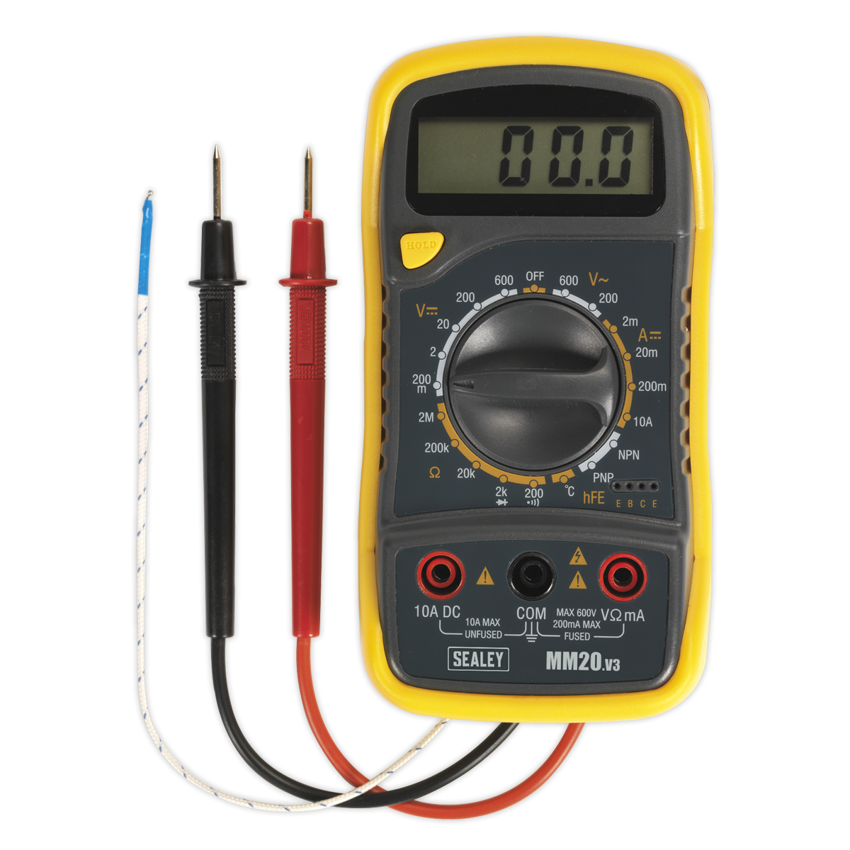 Sealey MM20 Digital Multimeter 8-Function with Thermocouple » Product