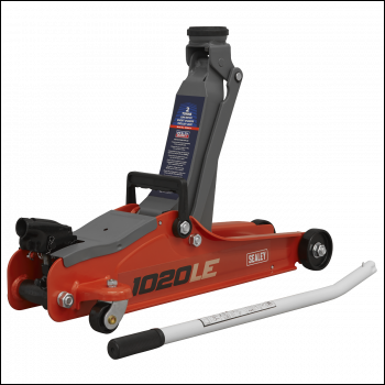 Sealey 1020LE Low Profile Short Chassis Trolley Jack 2 Tonne - Red