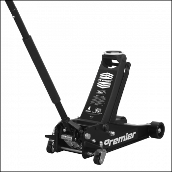 Sealey 4040AB Premier Low Profile Trolley Jack with Rocket Lift 4 Tonne - Black