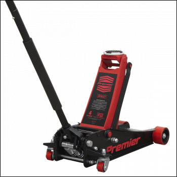 Sealey 4040AR Premier Low Profile Trolley Jack with Rocket Lift 4 Tonne - Red