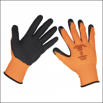 Sealey 9140XL Worksafe® Foam Latex Gloves, X-Large - Pair