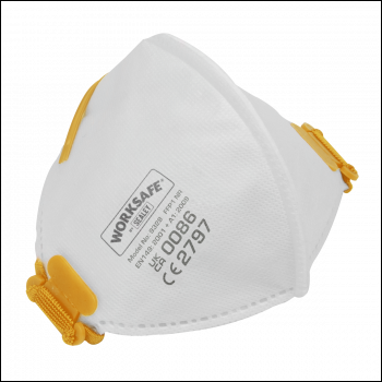 Sealey 9329/3 Worksafe® Fold Flat Mask FFP1 - Pack of 3