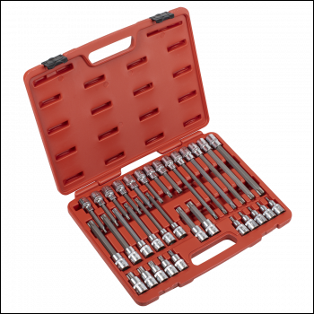 Sealey AK2194 Premier TRX-Star* Socket Bit Set 1/2 inch Sq Drive 32pc