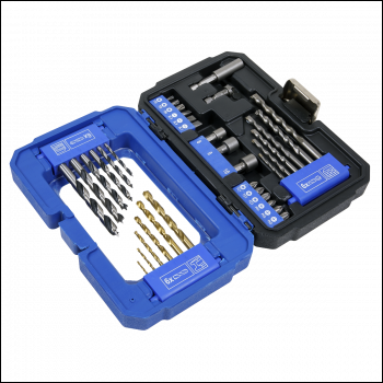 Sealey AK3735 Drill & Bit Accessory Set 35pc