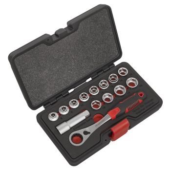 Sealey AK6926 Premier Low Profile Go-Through Socket Set 14pc