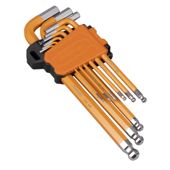 Sealey AK71750 Premier Imperial Long Hex Key Set Ball-End 9pc