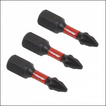 Sealey AK8207 Premier Pozi Impact Power Tool Bits #1 x 25mm 3pc