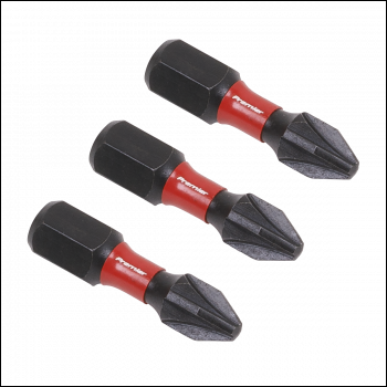 Sealey AK8208 Premier Pozi Impact Power Tool Bits #2 x 25mm 3pc