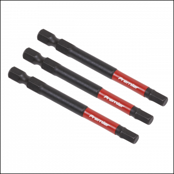 Sealey AK8263 Premier Hex Impact Power Tool Bits 5 x 75mm 3pc