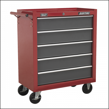 Sealey AP22505BB American PRO® Rollcab 5 Drawer - Red/Grey