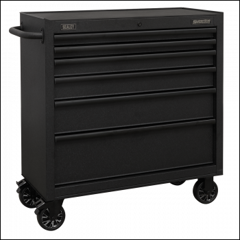 Sealey AP3606BE Superline PRO® Black Edition Rollcab with 6 Soft Close Drawers 915mm