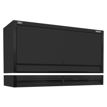 Sealey AP6203BE Superline PRO® Black Edition Top Hutch & 2 Drawer Riser 1549mm