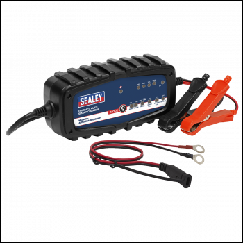 Sealey AUTOCHARGE200HF 6/12V Compact Auto Smart Charger & Maintainer 2A