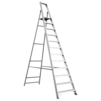 Sealey AXL12 Industrial Step Ladder 12-Tread Aluminium - BS EN 131