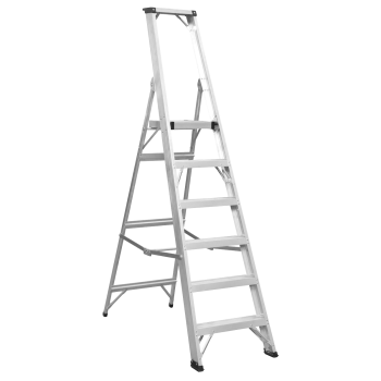 Sealey AXL6 Industrial Step Ladder 6-Tread Aluminium - BS EN 131