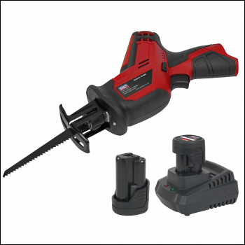 Sealey CP1208KIT SV12 Series Cordless Reciprocating Saw Kit 12V - 2 Batteries