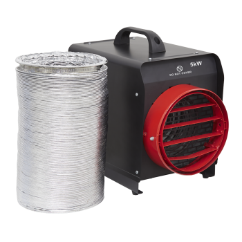 Sealey DEH5001 Industrial Fan Heater with Ducting 5kW