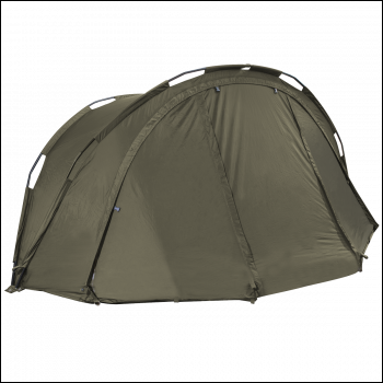 Fishing Bivvy Tent 1-Man Waterproof, Pre-Threaded Poles & Fishing Bedc -  Dellonda