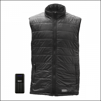 Sealey HG01KIT 5V Heated Puffy Gilet with Power Bank 10Ah - 44 inch  to 52 inch  Chest