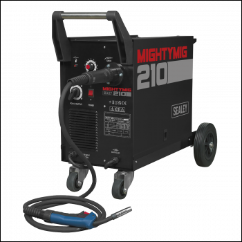 Sealey MIGHTYMIG210 Professional Gas/Gasless MIG Welder with Euro Torch 210A