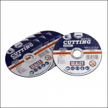 Sealey PTC/100CET100 100 x 1.2mm Cutting Disc 16mm Bore - Pack of 100