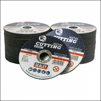 Sealey PTC/115C50 115 x 3mm Cutting Disc 22mm Bore - Pack of 50