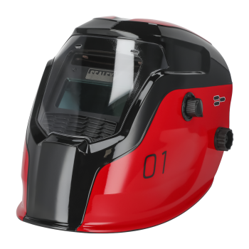 Sealey PWH1 Auto Darkening Welding Helmet Shade 9-13 - Red