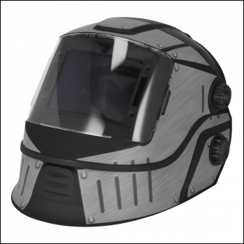 Sealey PWH603 Auto Darkening Solar Powered Flip-Up Welding Helmet Shade 9-13