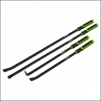 Sealey S01193 Heavy-Duty Pry Bar Set with Hammer Cap 4pc