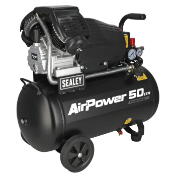 Sealey SAC5030VA 50L V-Twin Direct Drive Air Compressor 3hp