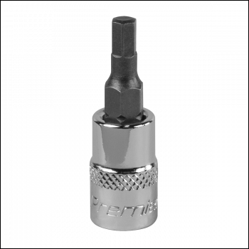 Sealey SBH002 Premier Hex Socket Bit 1/4 inch Sq Drive 4mm