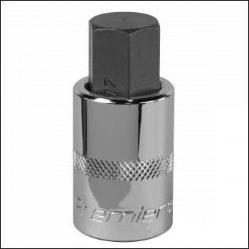 Sealey SBH025 Premier Hex Socket Bit 1/2 inch Sq Drive 17mm