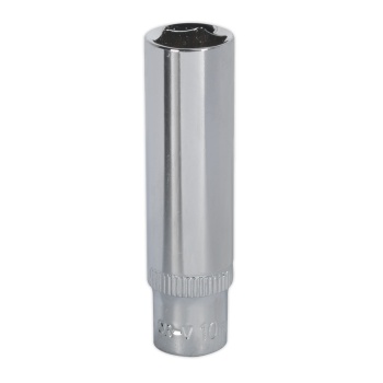 Sealey SP1410D Premier Fully Polished Deep Socket 1/4 inch Sq Drive 10mm