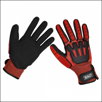 Sealey SSP38XL Cut & Impact Resistant Gloves, X-Large - Pair