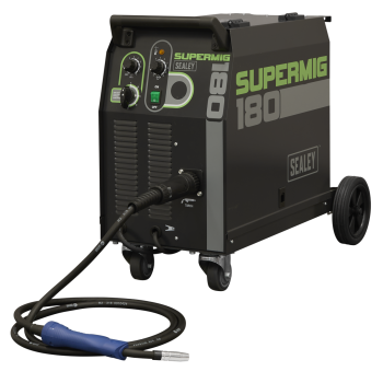 Sealey SUPERMIG180 Professional Gas/Gasless MIG Welder with Binzel® Euro Torch 180A 230V