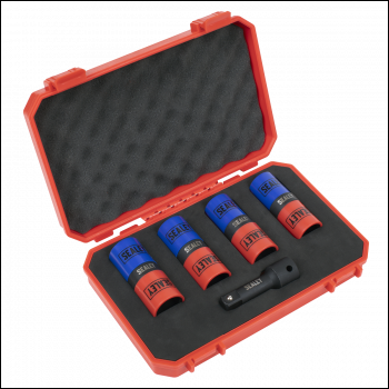 Sealey SX1820S Double Ended Alloy Wheel Impact Socket Set 1/2 inch Sq Drive 5pc