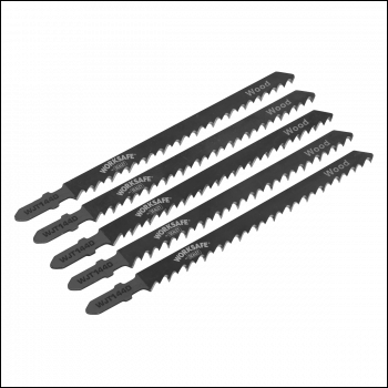 Sealey WJT144D Jigsaw Blade for Wood 75mm 6tpi - Pack of 5