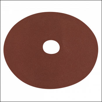 Sealey WSD580 Worksafe® 125mm Fibre Backed Sanding Disc 80Grit - Pack of 25