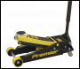 Sealey 4040AY Premier Low Profile Trolley Jack with Rocket Lift 4 Tonne - Yellow