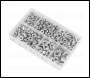 Sealey AB031FN Flange Nut Assortment M5-M12 Serrated 390pc