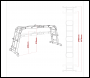 Sealey AFPL2 Multipurpose Ladder Adjustable Height Aluminium - BS EN 131