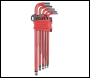 Sealey AK7164 Premier Extra-Long Ball-End Hex Key Set 11pc