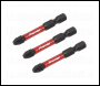 Sealey AK8234 Premier Pozi Impact Power Tool Bits #3 x 50mm 3pc