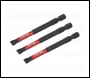 Sealey AK8253 Premier Slotted Impact Power Tool Bits 6.5 x 75mm 3pc